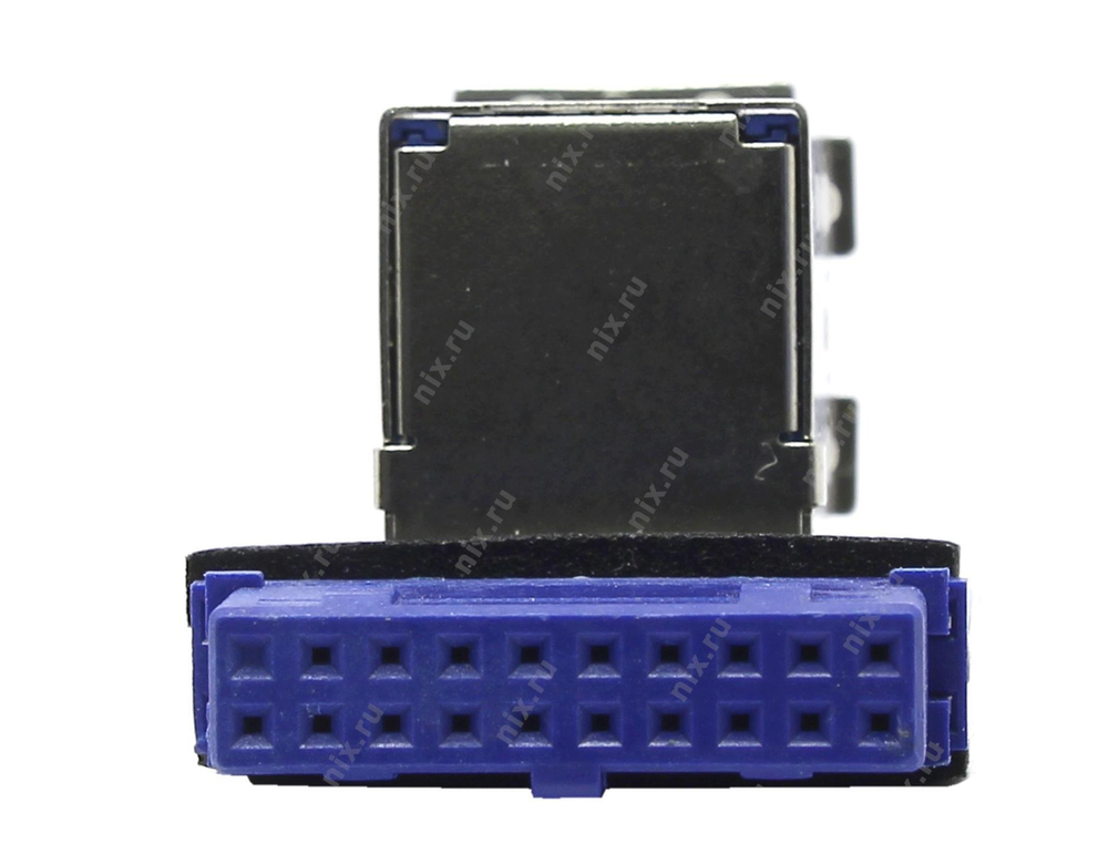 Espada &lt;EI DC20p-USB3x2s&gt; Переходник 20pin -&gt; 2xUSB3.0 (вертикальное расположение портов)