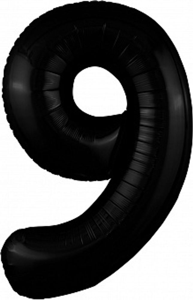 Р Цифра 9 Slim Черный (40&#39;&#39;/102 см)