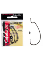 Крючки офсетные Gamakatsu Worm EWG HOOKS SIL STOPPER BLACK размер 04 (упк.5шт.)