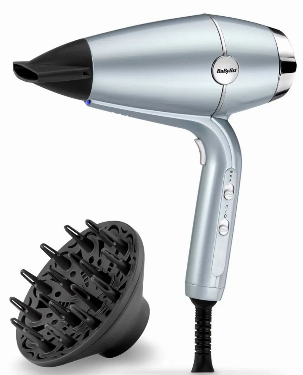 Фен BaByliss Hydro-Fusion 2100 D773DE голубой - 2
