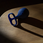 Синий вибростимулятор на пальцы Lunar