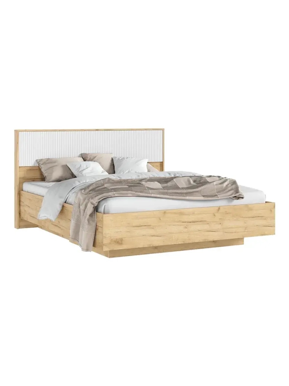 Кровать двухспальная 160х200 Браш Вайт