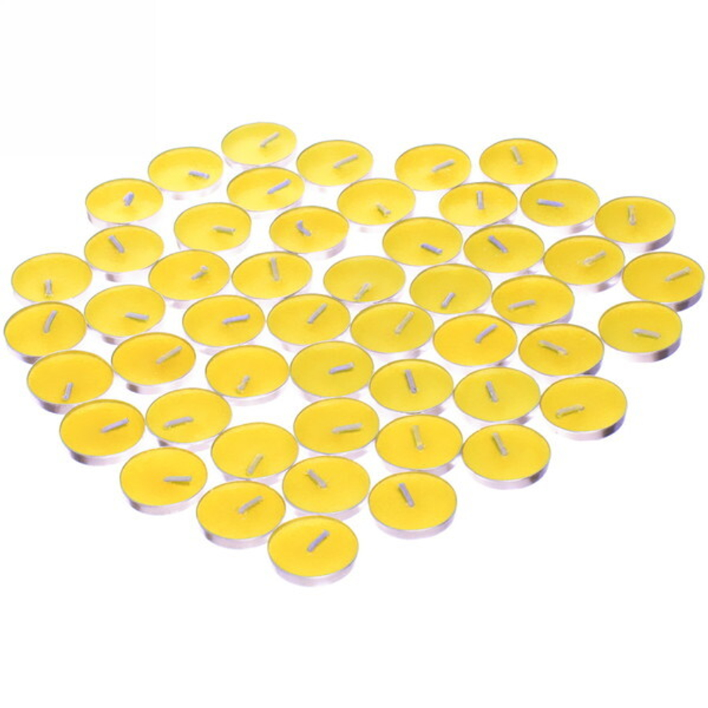 Свечи чайные в наборе 50шт «Лимонный щербет»