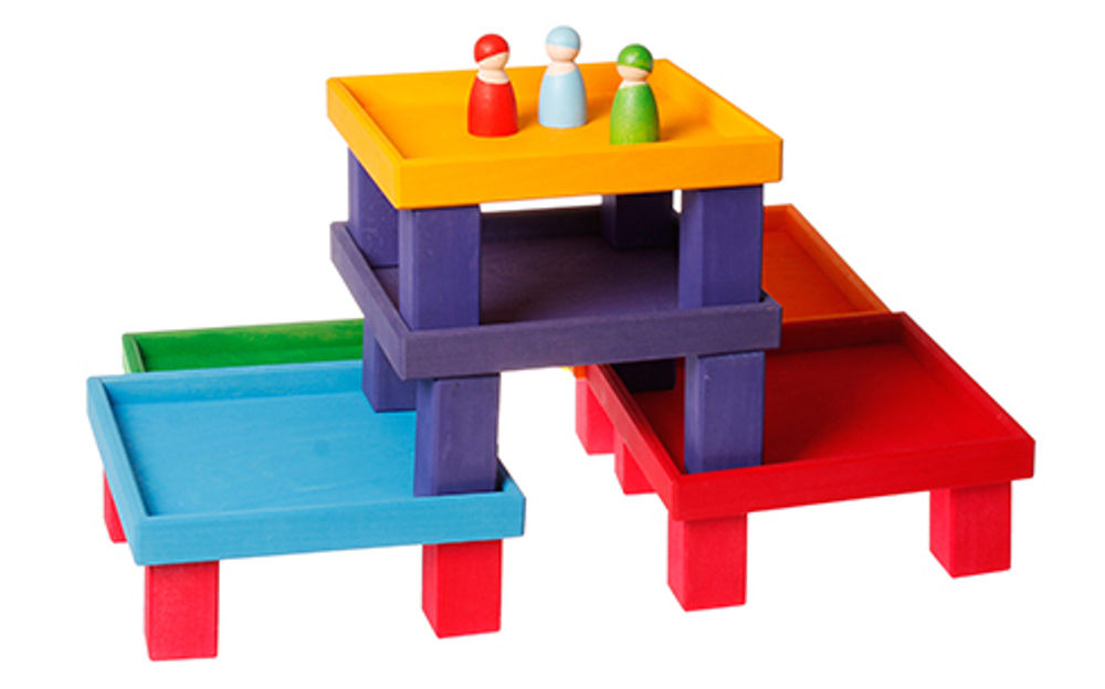 Набор коробочек цвета радуги