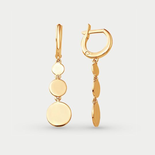 Серьги золотые