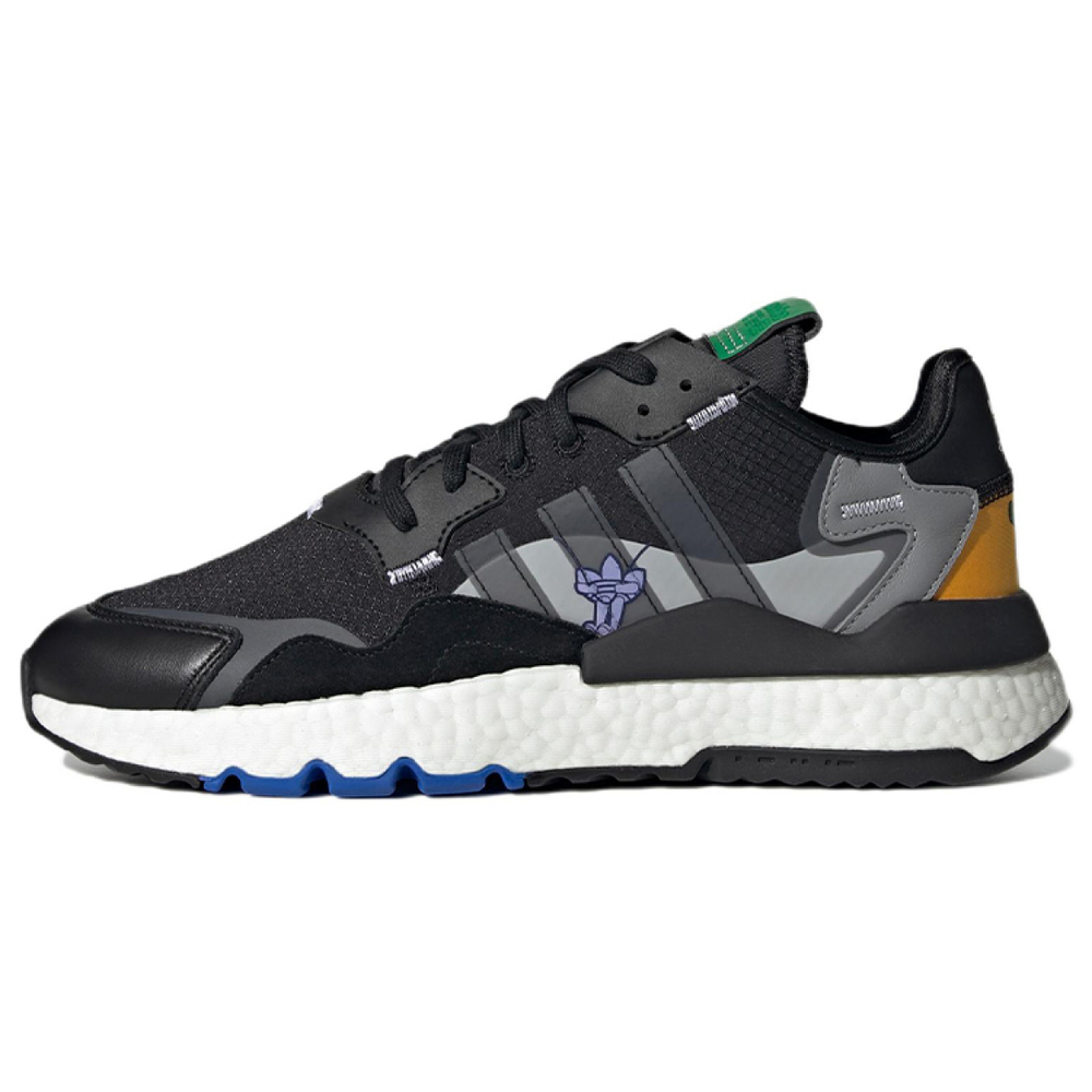 Кроссовки Adidas Originals Nite Jogger Black Grey Orange Green