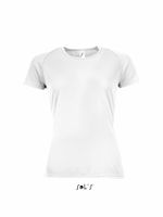 Футболка SPORTY, женская, полиэстер 140. Белый  XXL