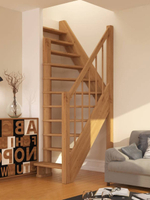 Лестница на второй этаж ЛС-91м Левая, Базовая, под покраску