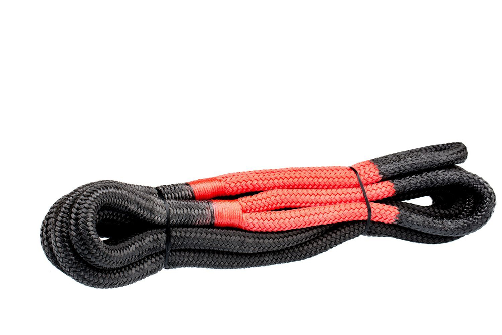 Трос кинетический черный 19мм х 9м, нагрузка до 8,2 тонн, плетеные проушины в Сумке