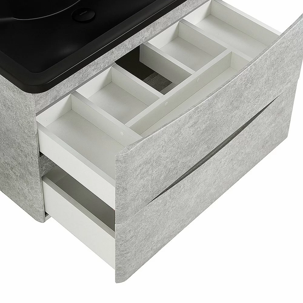 Тумба с раковиной BelBagno ACQUA 100 подвесная Cemento Verona Grigio