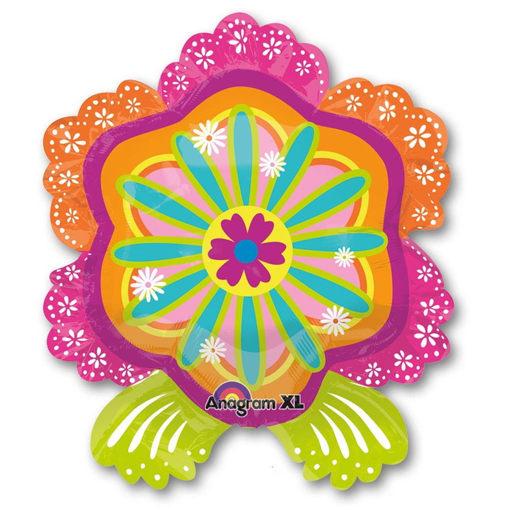 Шар Фольгированный Цветок Кружева (Ассорти)