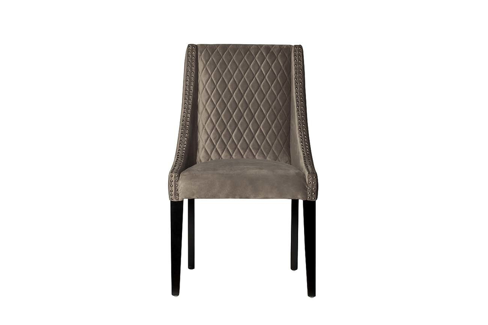 Стул велюровый серо-бежевый (HD2202-624) Garda Decor