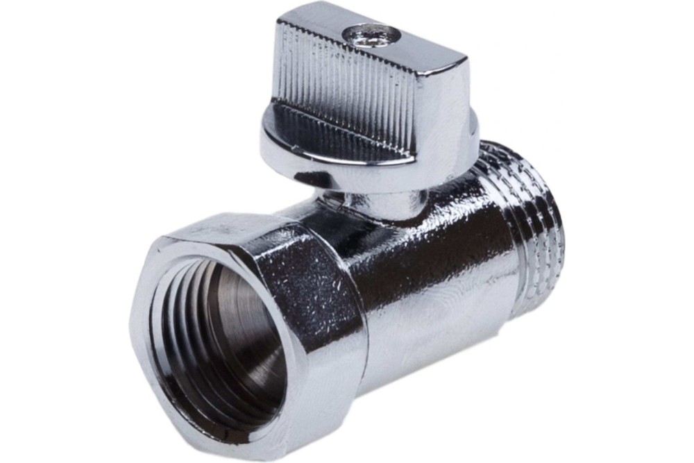 Кран шаровый для стир. машин мини хром ВН 1/2