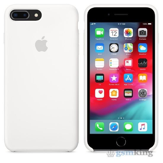 Silicone Case iPhone 8/7 Plus White (Белый)