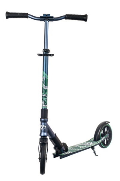 Детский самокат Tech Team ​180 Comfort 2021 (5+) черно-голубой