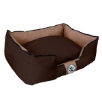 Лежанка для собак размер M двусторонняя разборная шоколадная Царь-лежанка Lapalandia