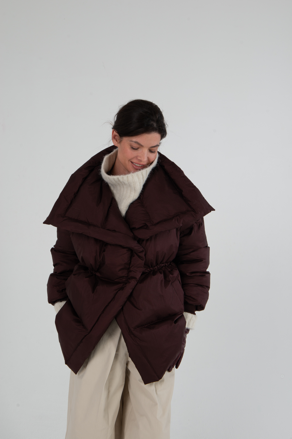 Пуховик на резинке REY