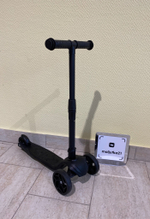 Самокат трехколесный Черный 004-2001 Alfa Mini R