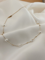 Колье из жемчуга на цепочке