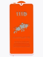 Защитное стекло Glass для Xiaomi Mi Play, полный клей 111D, белая рамка