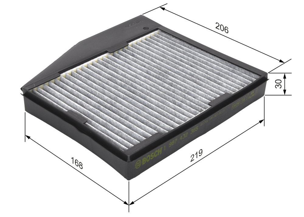 BOSCH - 1987432365-BOC - Filter, cabin air - Povrat artikla narucenog iz Njemacke nije moguc.