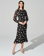 Платье-футляр из премиального шифона