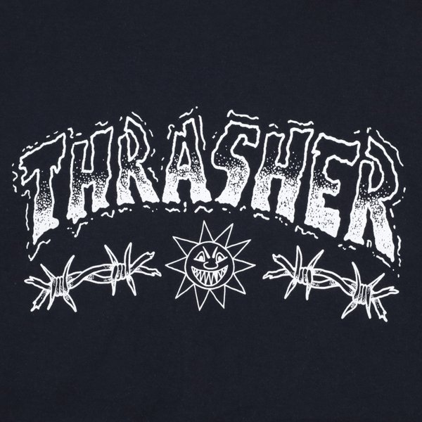 Футболка Thrasher Barbed Wire (black) артикул:7dqVIDeqgTqRoujTs28P72 - купить в магазине Дайс