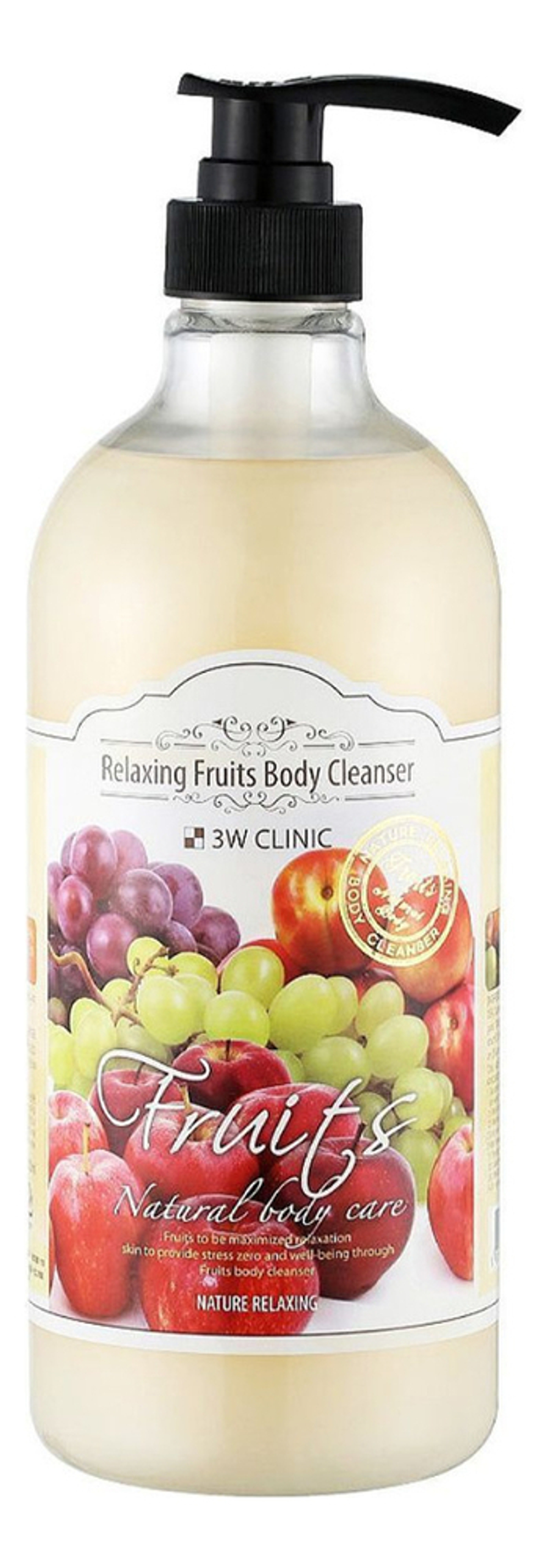 Гель для душа с экстрактом фруктов 3W CLINIC Fruits Relaxing Body Cleanser 1000 мл