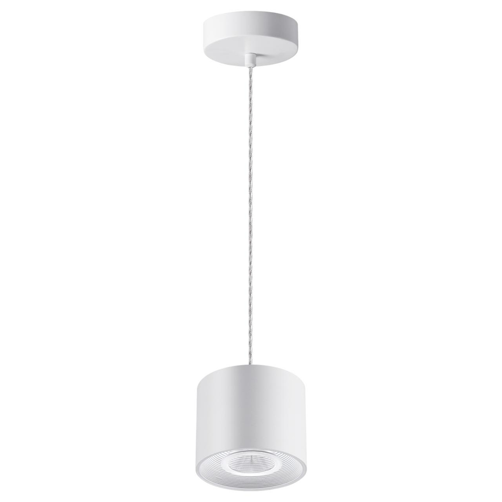 358793 OVER NT21 356 белый Светильник накладной светодиодный, длина провода 2м IP20 LED 15W 4000K 1600Лм 110-265V BIND