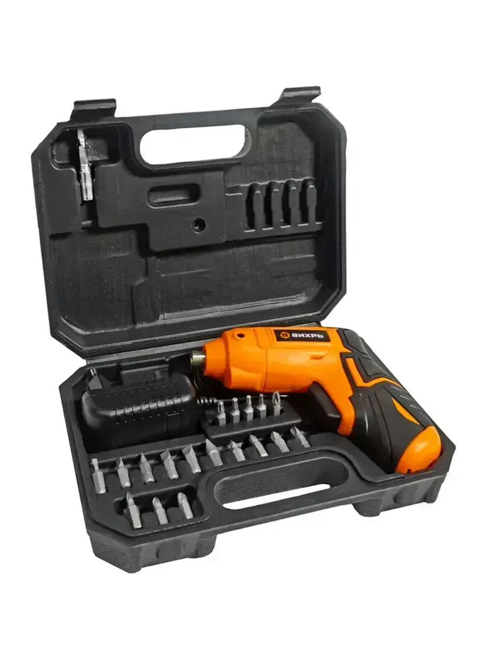 Отвертка аккумуляторная электрическая Вихрь ОА-3,6-К , 250 об/ мин, 18 бит в комплекте, кейс.