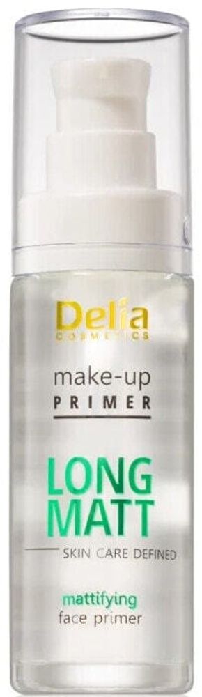 Матирующийe Make-up Base - Delia Cosmetics Long Матовый Make Up Primer 30 ml