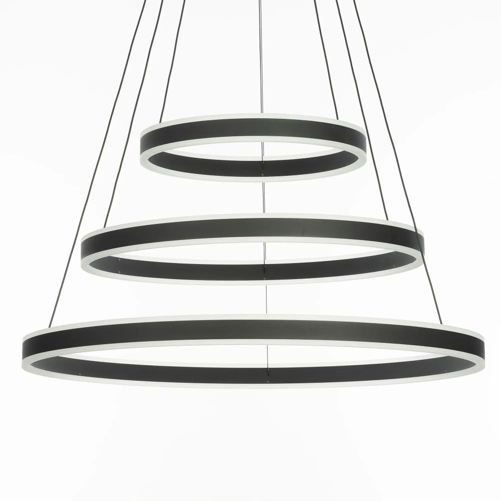 Citilux Дуэт CL719681 LED Люстра подвесная с пультом Чёрная