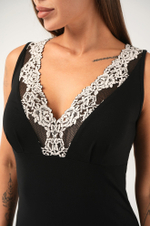 Женская сорочка из вискозы с кружевом Happyfox