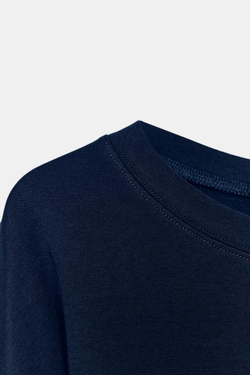 ZARA ПРИТАЛЕННАЯ ФУТБОЛКА SUPIMA®, МОРСКОЙ СИНИЙ