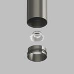 DK5744-DN Светильник для трека SHINE SPOT со светодиодом, D40*H200 кабель 1500мм, 48V DC, 8W, RA?90, 3000K, IP20, темный никель, алюминий