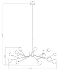 Люстра на штанге Last Night glass