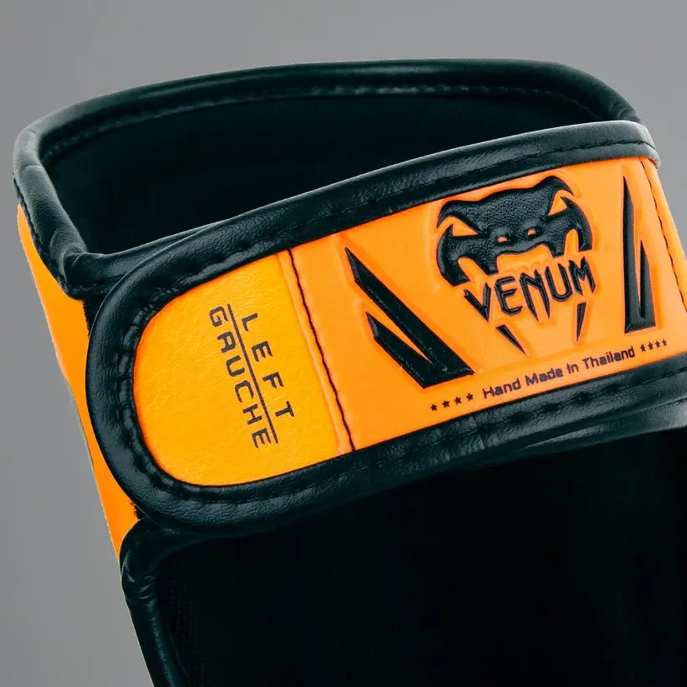 Детская защита ног Venum Elite Exclusive - Neo Orange