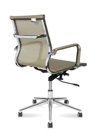 Кресло офисное Норден / Хельмут LB / бронзовая сетка / хром