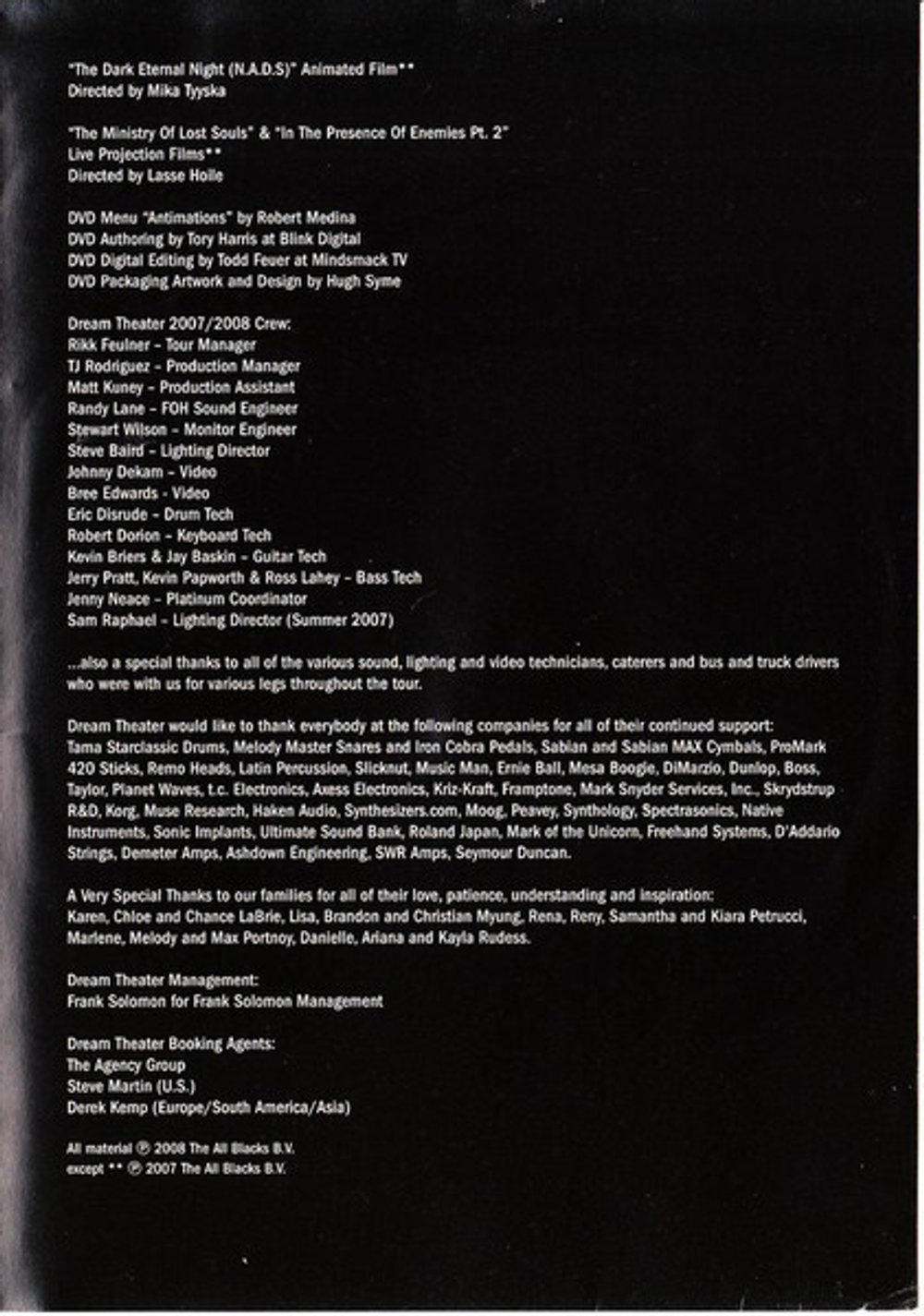 Dream Theater / Chaos In Motion 2007-2008 (2DVD)