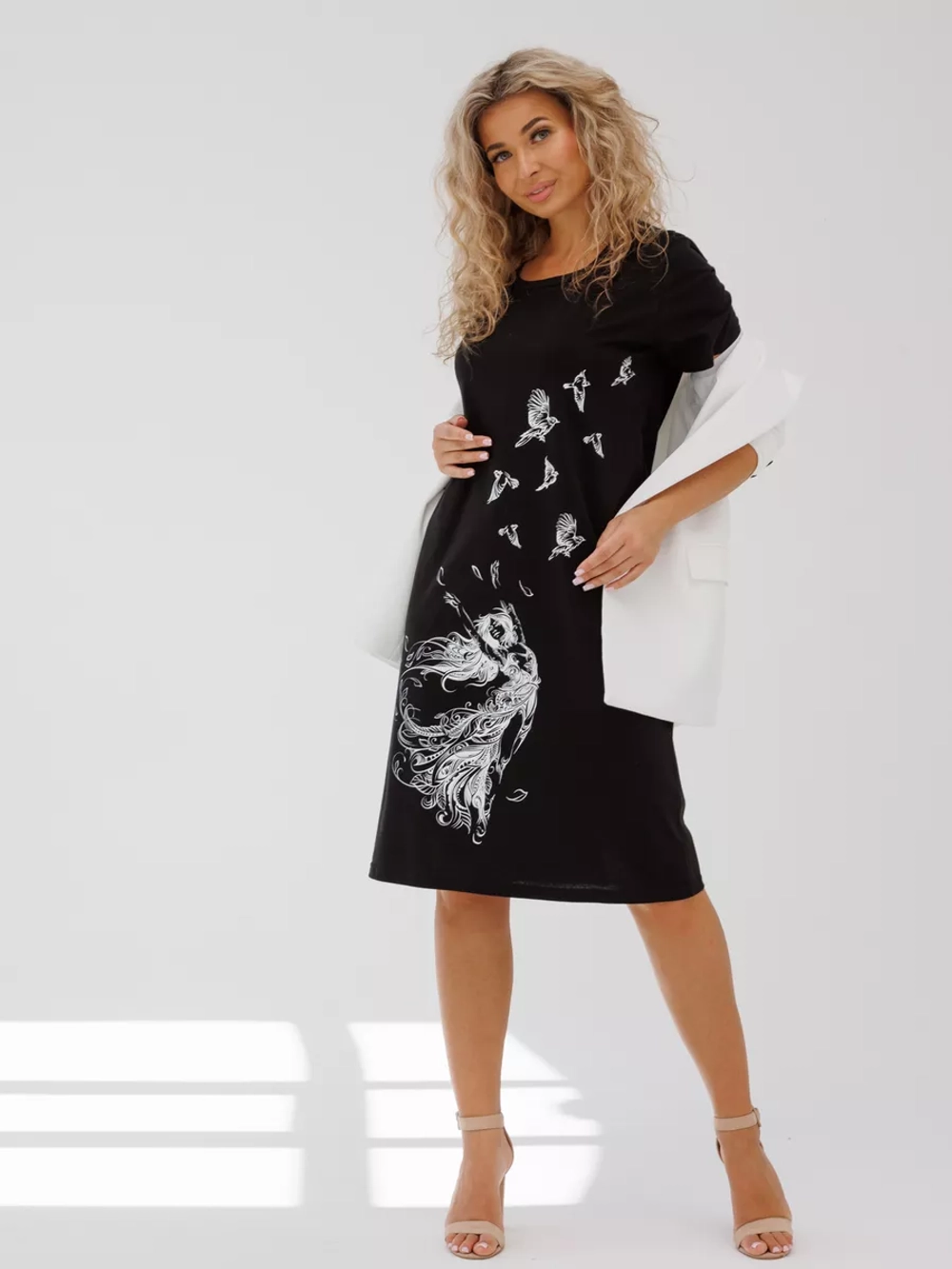 Платье туника домашнее больших размеров