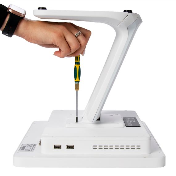 Сенсорный моноблок POScenter POS101 (15&quot;, PCAP, WB-J3455, RAM 4Gb, SSD M2 128Gb, MSR) без ОС, БЕЛЫЙ