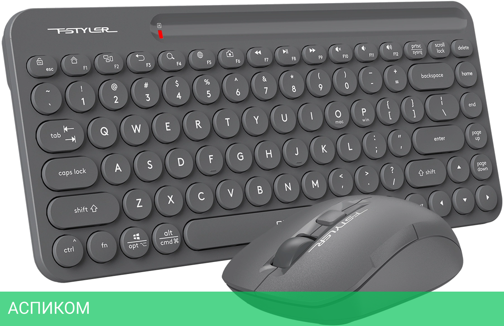 Набор периферии A4Tech Fstyler Air2 серый (FG3200)
