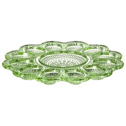 ПОДСТАВКА ДЛЯ 12 ЯИЦ "SUNDAY" GREEN 26,5*26,5*2 СМ