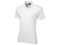 Поло First, материал: 100% хлопок пике, размер M, цвет белый цвет белый