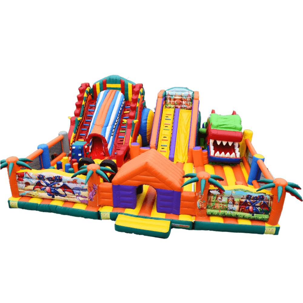 Надувной батут "Царство драконов" 13*13*7 м