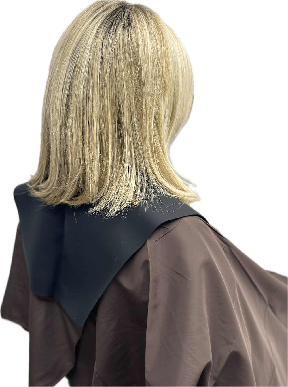 Накидка для стрижки Коллар Про силиконовый 50*52 см черная