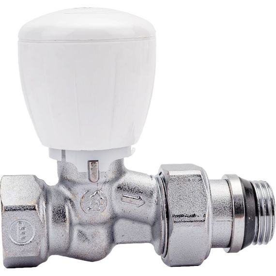 Клапан радиаторный Giacomini ручной R6TG Ду 15 прямой R6X033 — (3)