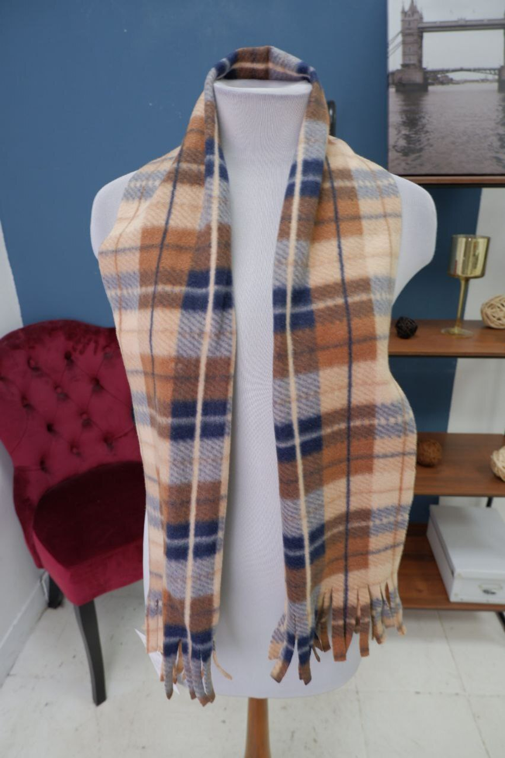 Шарф в клетку