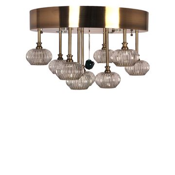 Люстра потолочная MANNE PL.7440-9+4(BR) d50