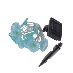 USL-S-136-PT2000 GLORYBIND Садовая гирлянда на солнечной батарее Вьюнок. 20 светодиодов. Белый свет. 1xАА Ni-Mh аккумулятор в-к. IP44. TM Uniel